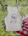 Malcriá Crop Tank Top Sand - Me Sacas Por El Techo