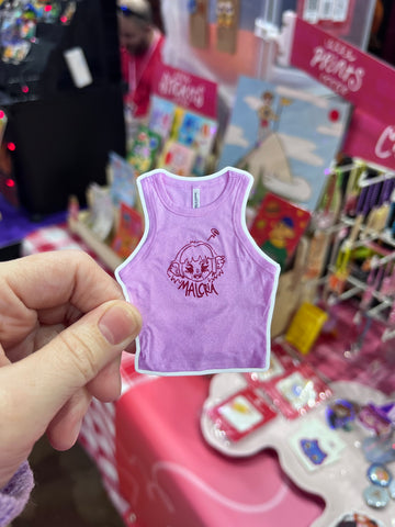 Malcriá Pink Tank Top Sticker Decorative Stickers ashleyooacevedoshop 299F3237-C38C-4472-A30F-1530C322E70D