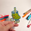 Bubble Butt Glitter Sticker - Matcha Stickers ashleyooacevedoshop 8652A66E-E954-429E-8893-0CA4B5047CD5