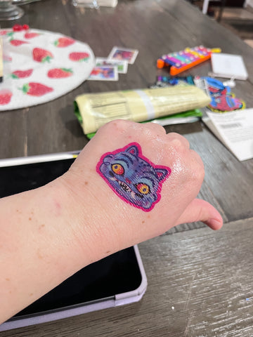 Magic Blue Tiger Temporary Tattoo ashleyooacevedoshop B1B5A55A-A945-40F6-B505-0AE731F58482