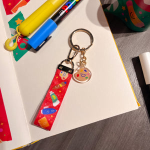 Pleasant Painting Lanyard Keychain ashleyooacevedoshop F0F384F0-7174-47ED-BE12-9DDF579E7E41