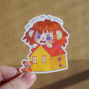 Malcriá - Me Sacas Clear Sticker Waterproof Vinyl
